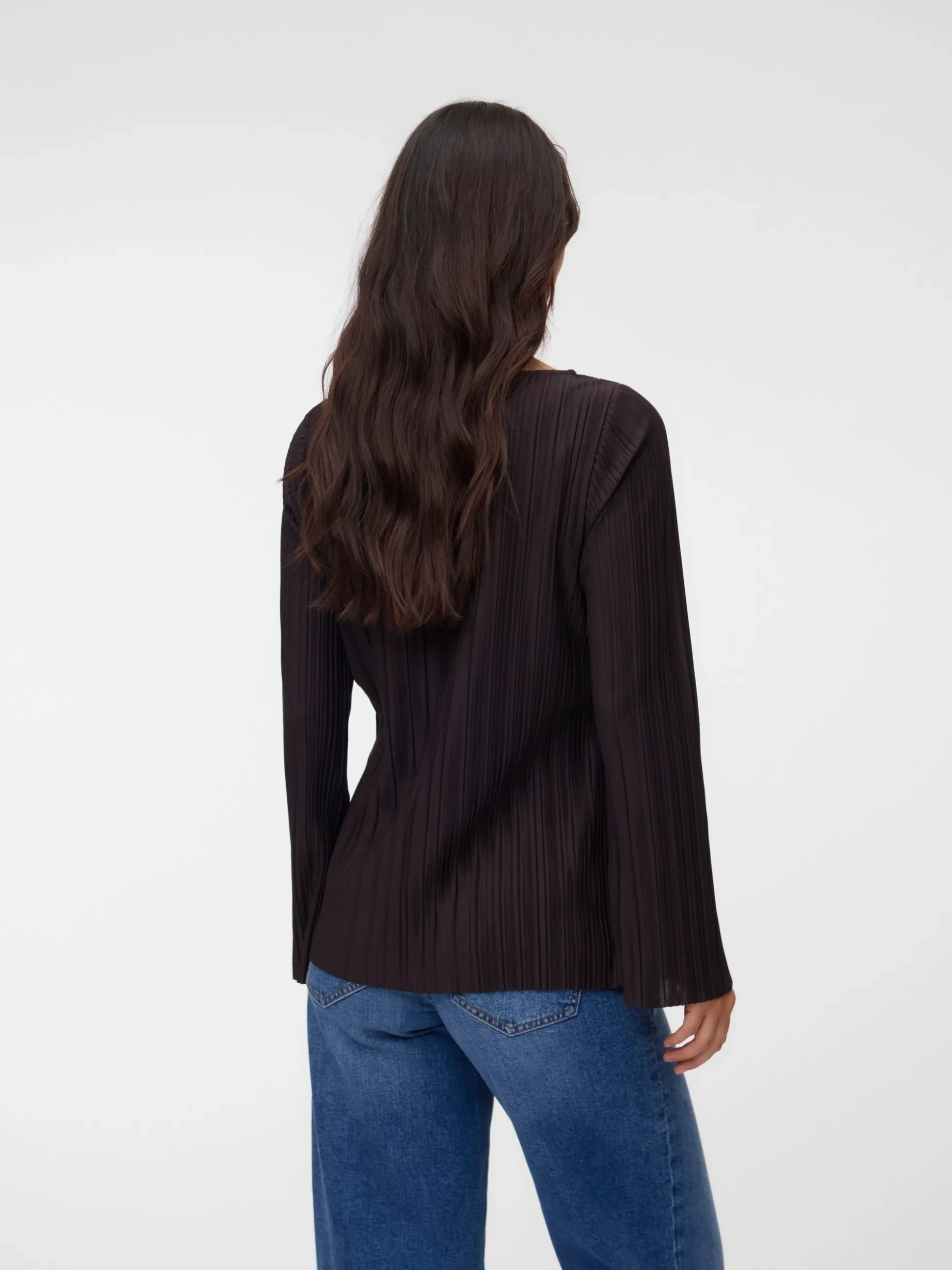 Normal geschnitten Rundhals Top