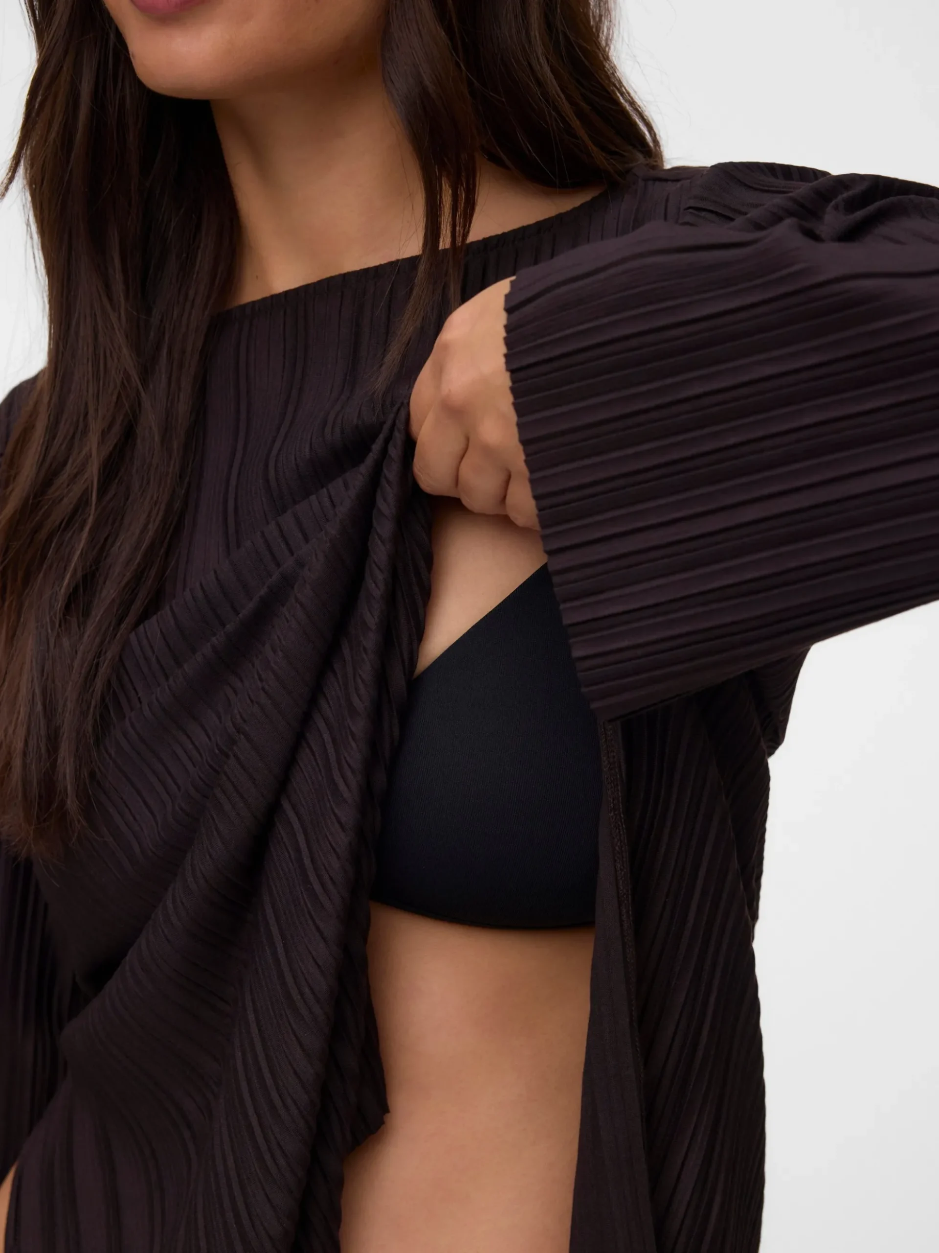 Normal geschnitten Rundhals Top