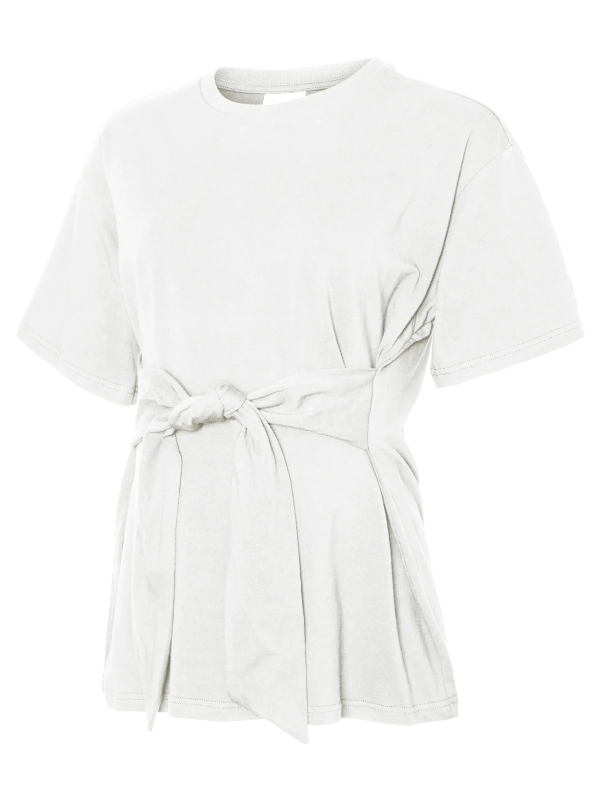 Normal geschnitten Rundhals Top