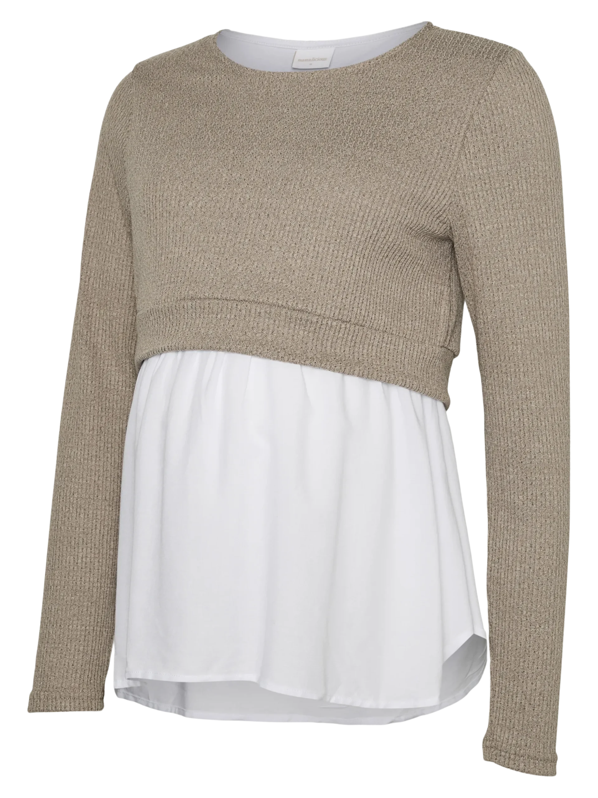 Normal geschnitten Rundhals Top