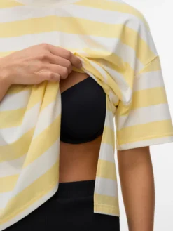 Normal geschnitten Rundhals Top