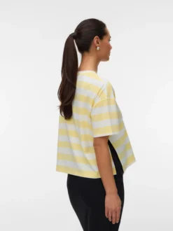 Normal geschnitten Rundhals Top