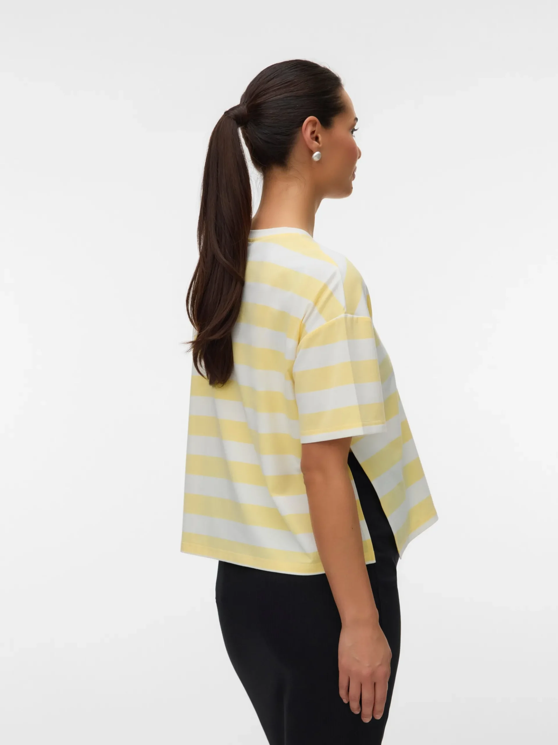 Normal geschnitten Rundhals Top