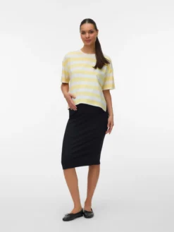 Normal geschnitten Rundhals Top