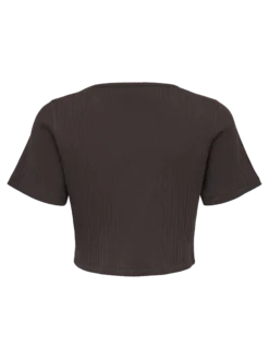 Normal geschnitten Rundhals Top