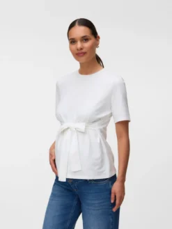 Normal geschnitten Rundhals Top