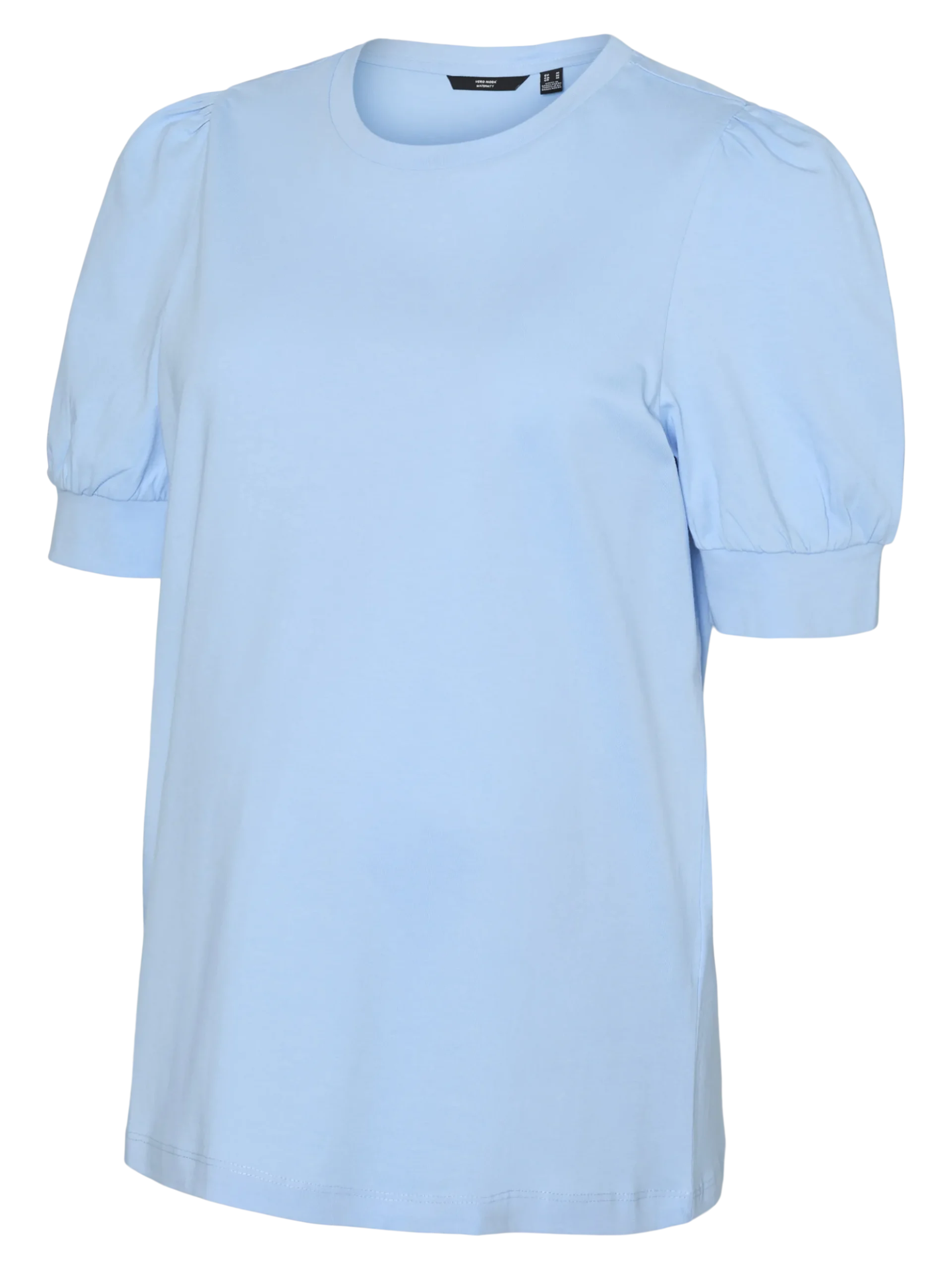 Normal geschnitten Rundhals Ballonärmel T-Shirt