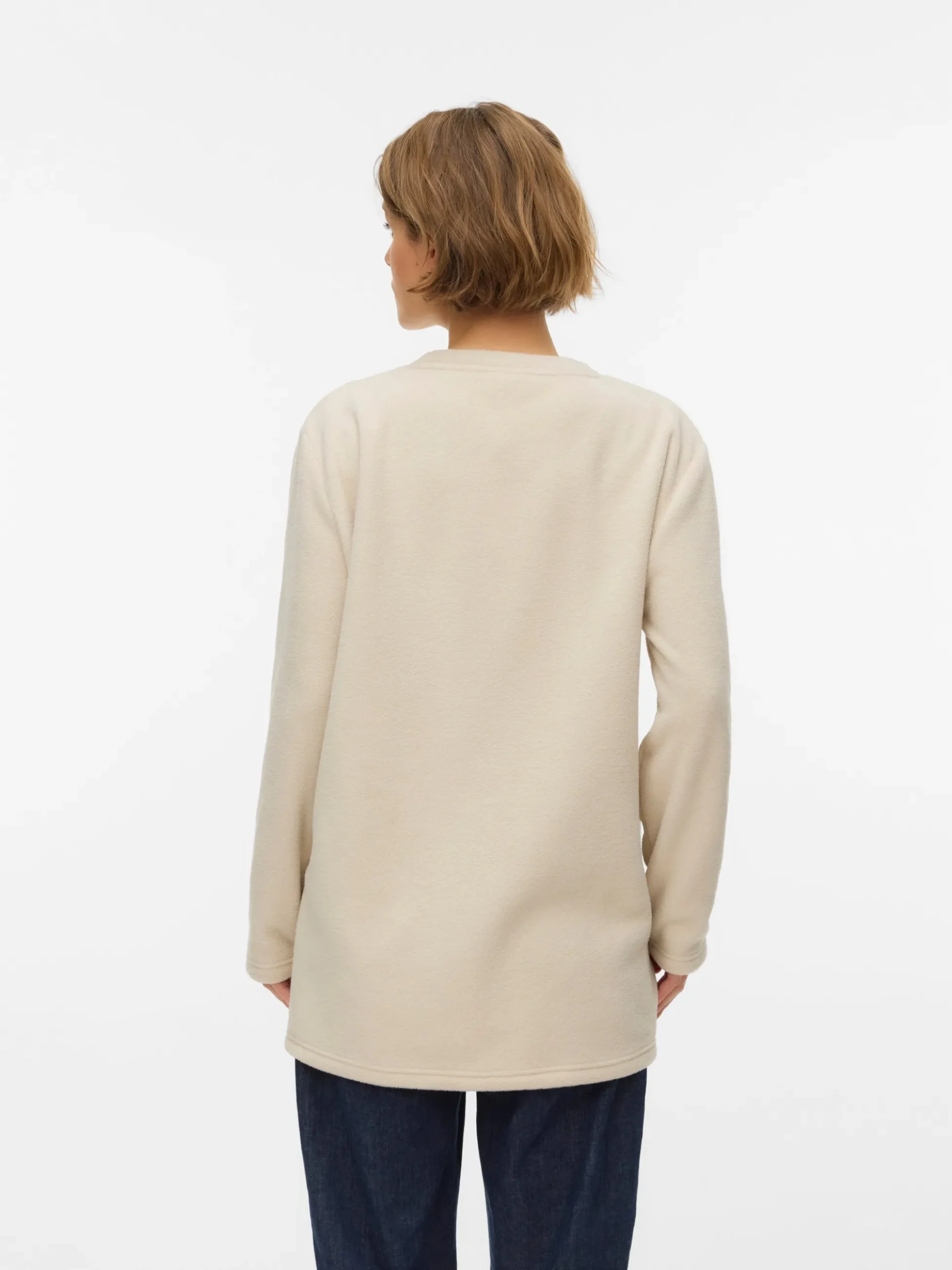 Normal geschnitten Rundhals Top