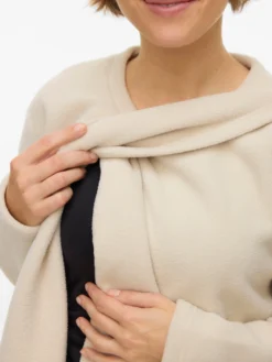 Normal geschnitten Rundhals Top