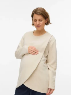 Normal geschnitten Rundhals Top