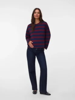 Normal geschnitten Rundhals Top