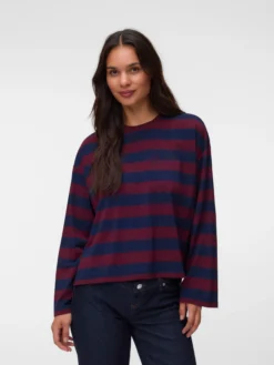 Normal geschnitten Rundhals Top