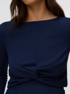 Normal geschnitten Rundhals Top