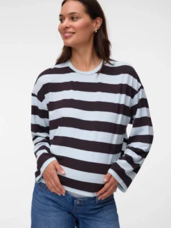 Normal geschnitten Rundhals Top