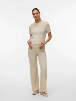 Normal geschnitten Rundhals Top