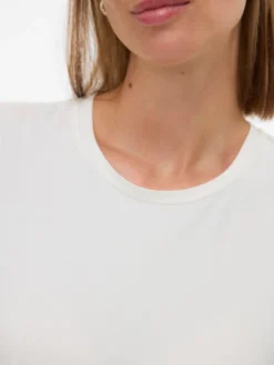 Normal geschnitten Rundhals Top