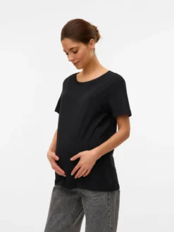 Normal geschnitten Rundhals T-Shirt