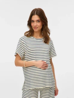 Normal geschnitten Rundhals Top