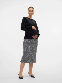 Normal geschnitten Rundhals Top