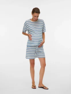Normal geschnitten Rundhals T-Shirt