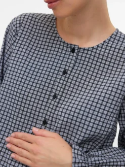 Normal geschnitten Rundhals Top