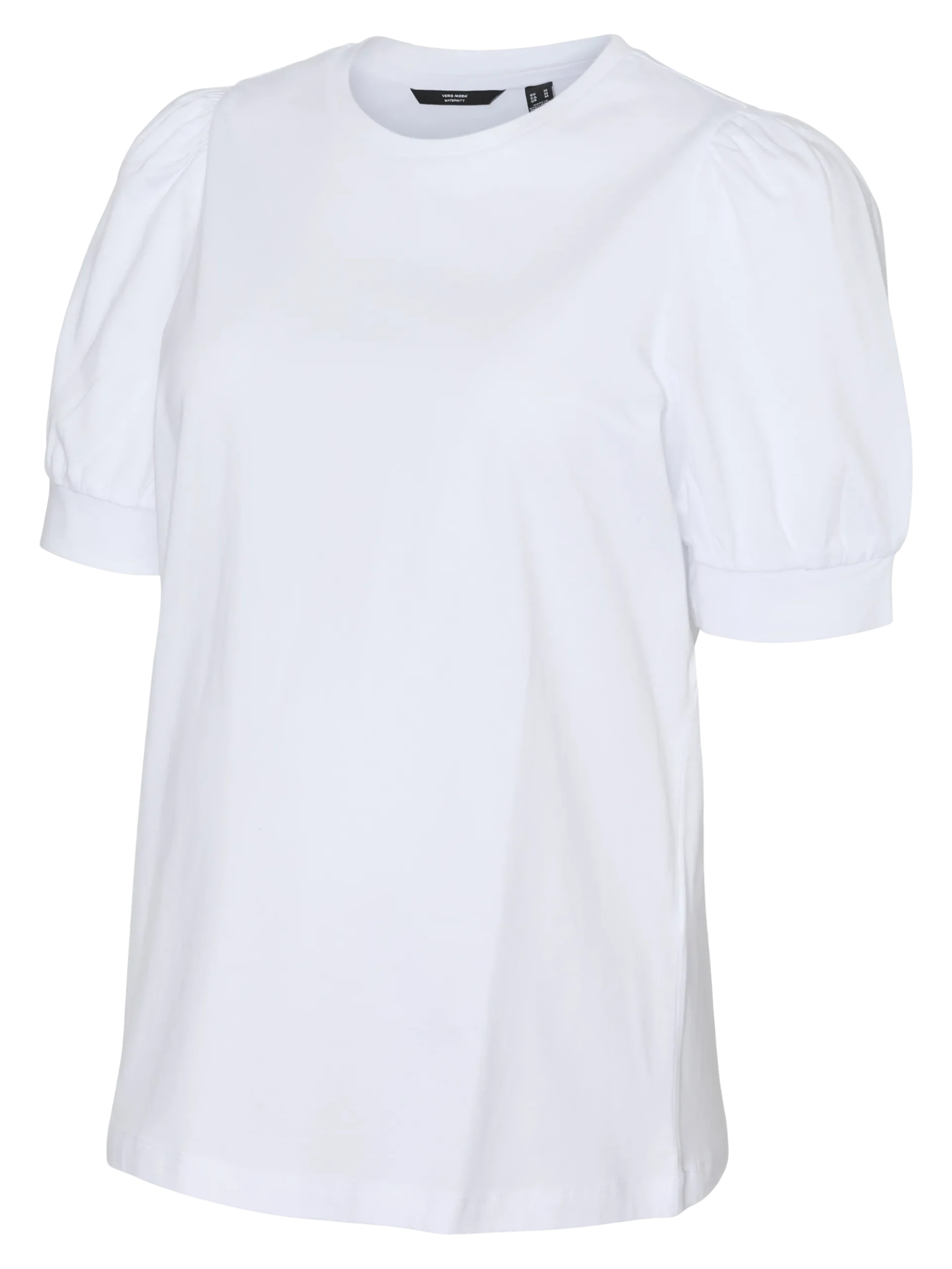 Normal geschnitten Rundhals Ballonärmel T-Shirt
