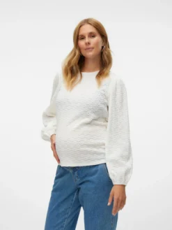 Normal geschnitten Rundhals Top