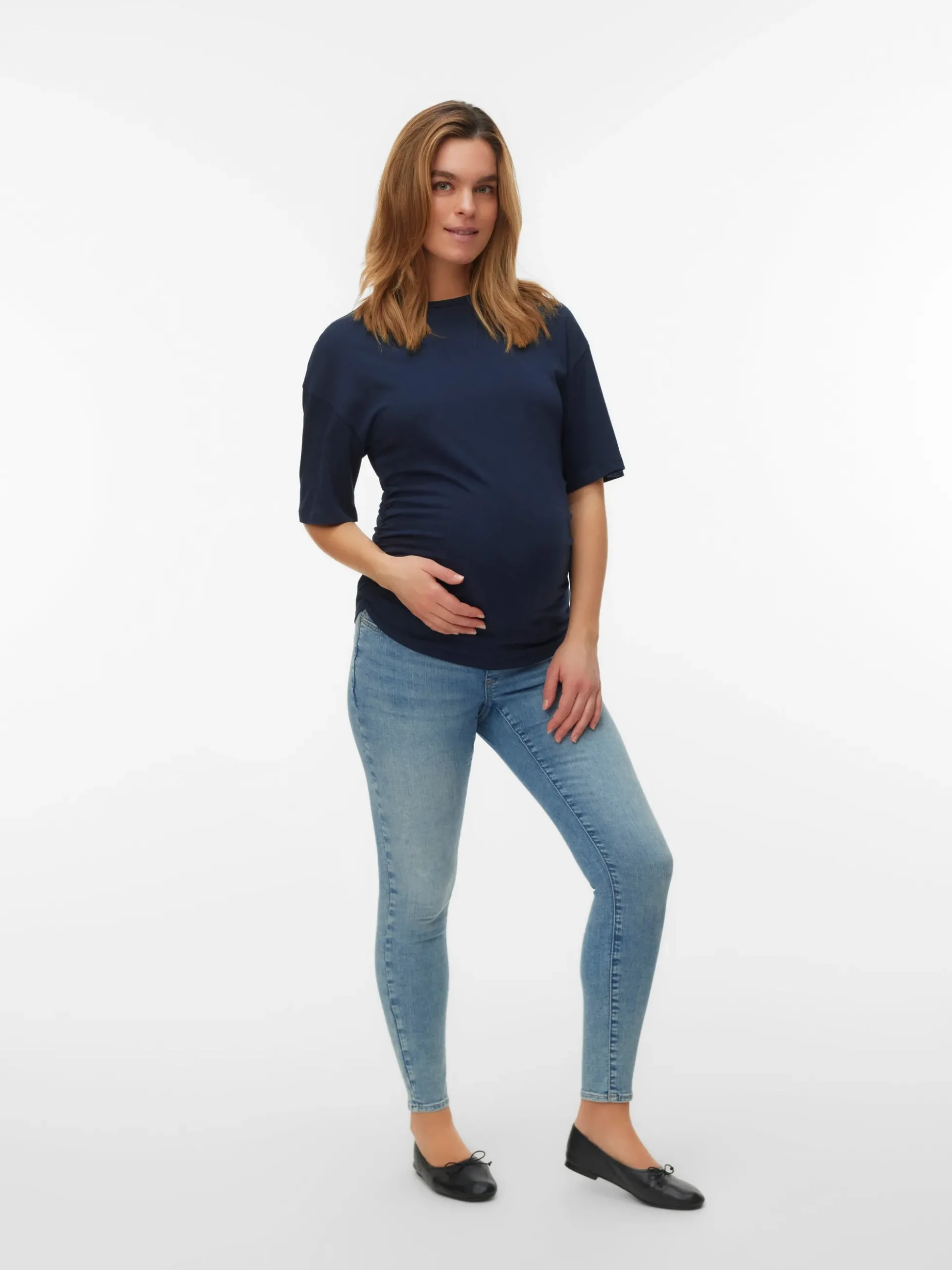 Normal geschnitten Rundhals T-Shirt