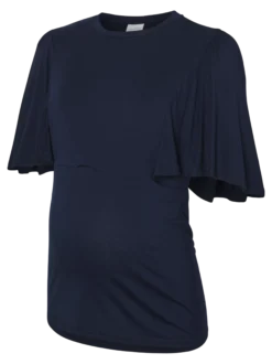 Normal geschnitten Rundhals Top