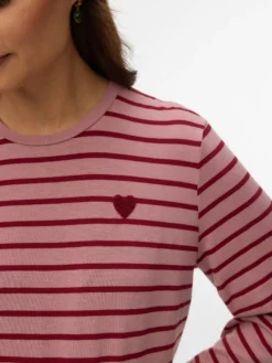 Normal geschnitten Rundhals Top