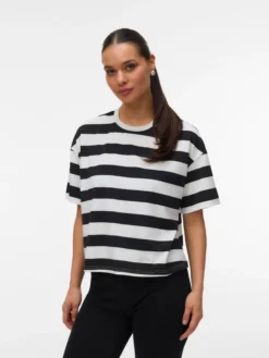 Normal geschnitten Rundhals Top