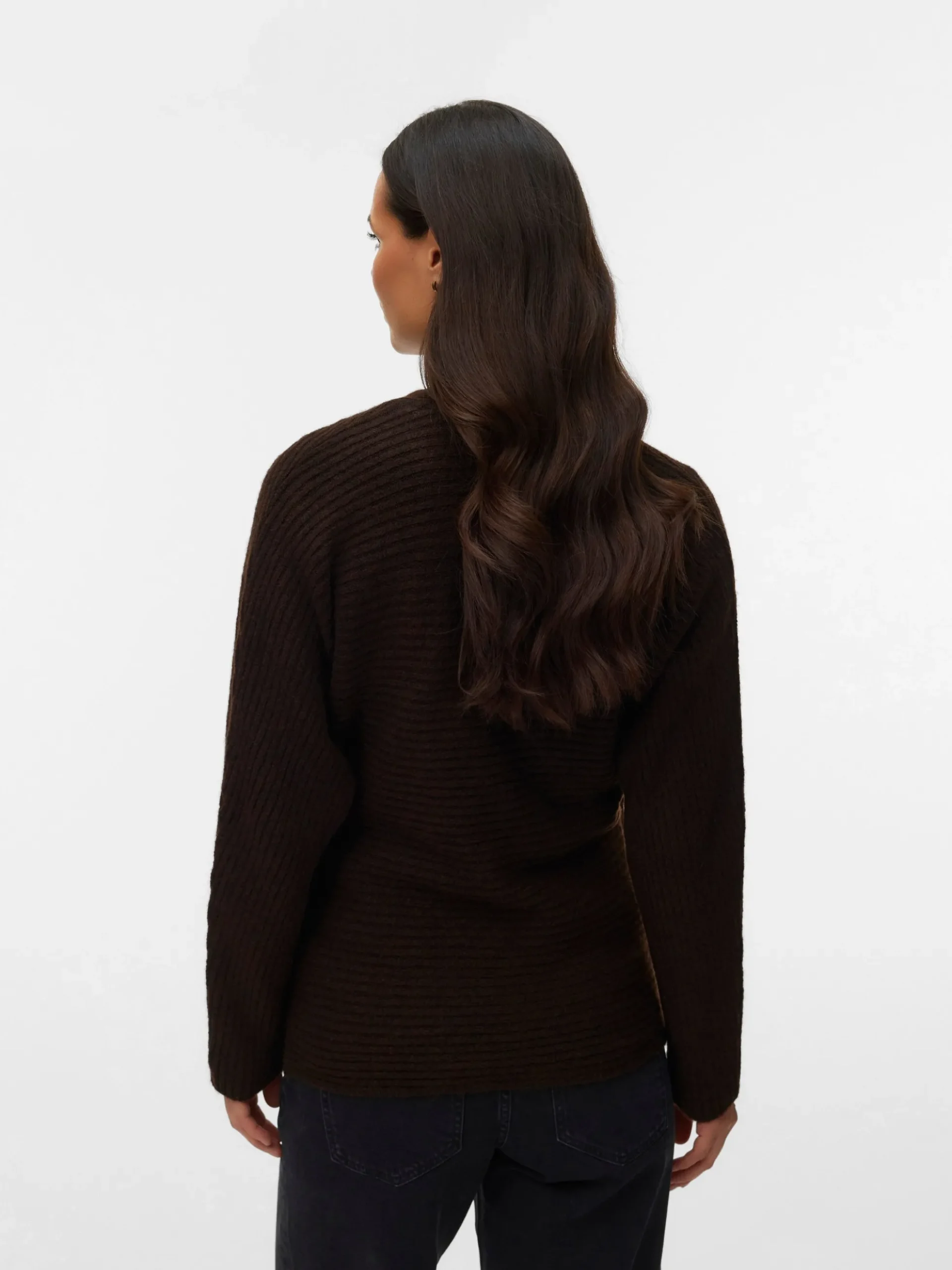 Normal geschnitten V-Ausschnitt Pullover