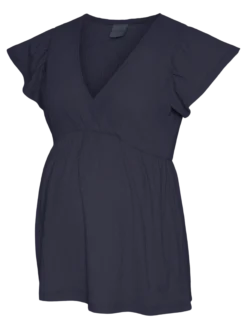 Normal geschnitten V-Ausschnitt Top