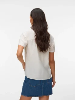 Normal geschnitten V-Ausschnitt Top