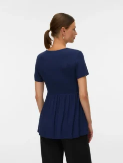 Normal geschnitten V-Ausschnitt Top