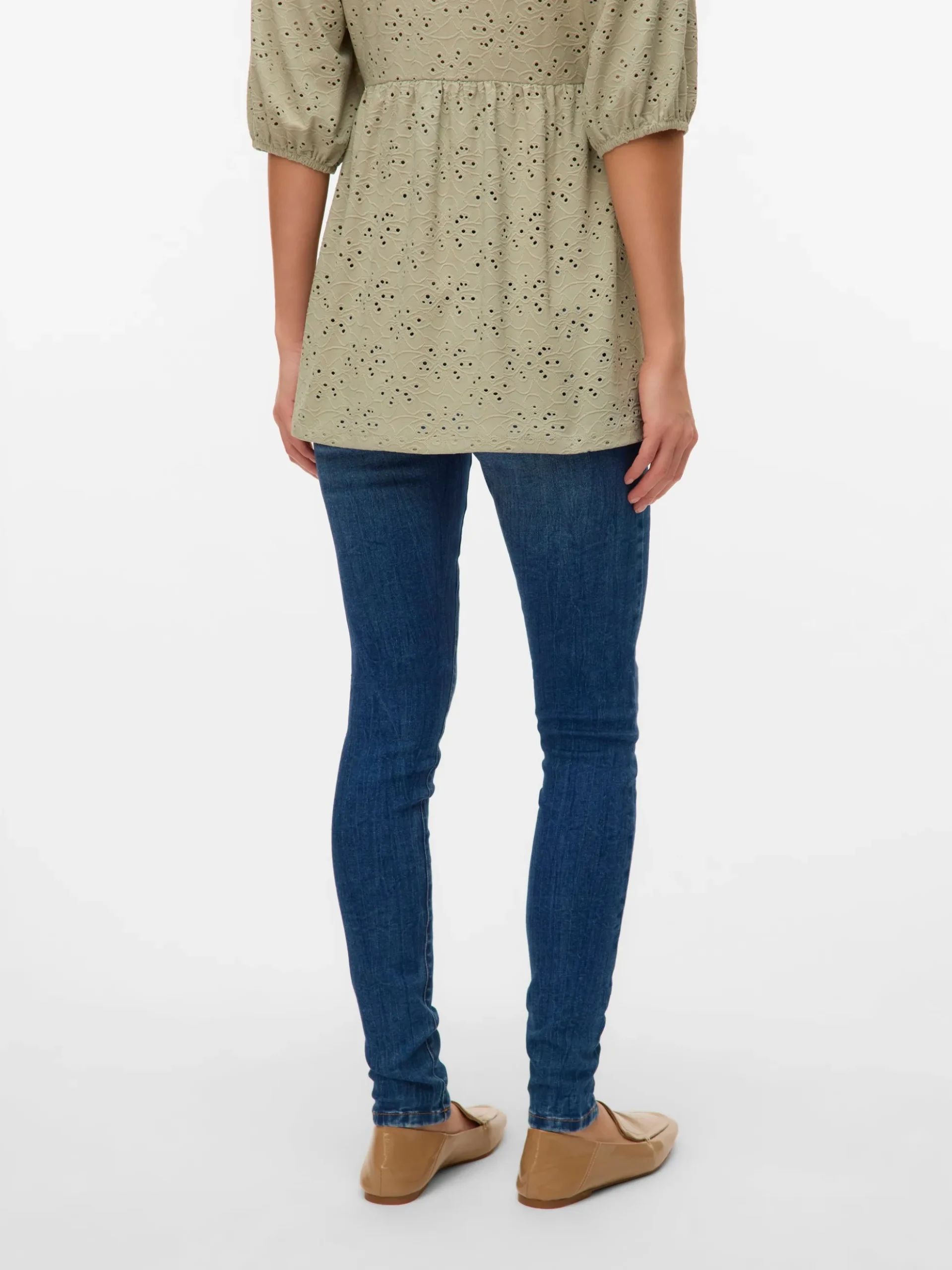 Slim Fit Niedrige Taille Jeans