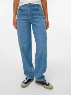 SNRANCY Hohe Taille Barrel Fit Jeans