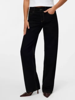 SNRANCY Mid Rise Weiter Beinschnitt Jeans