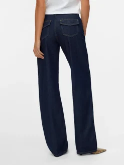 SNRANCY Mid Rise Weiter Beinschnitt Jeans