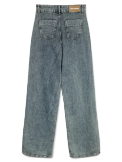 SNRANCY Mittlere Taille Weiter Beinschnitt Jeans