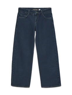 SNRANCY Niedrige Taille Weiter Beinschnitt Jeans
