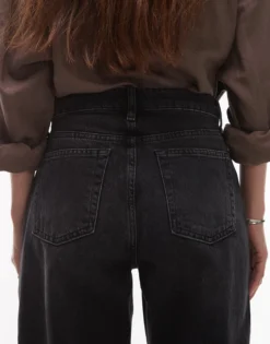TOPSHOP Hohe Taille Gerade geschnitten Jeans