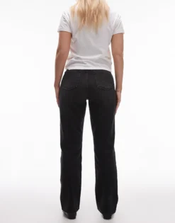 TOPSHOP Hohe Taille Gerade geschnitten Jeans