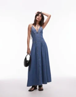TOPSHOP Langes Kleid