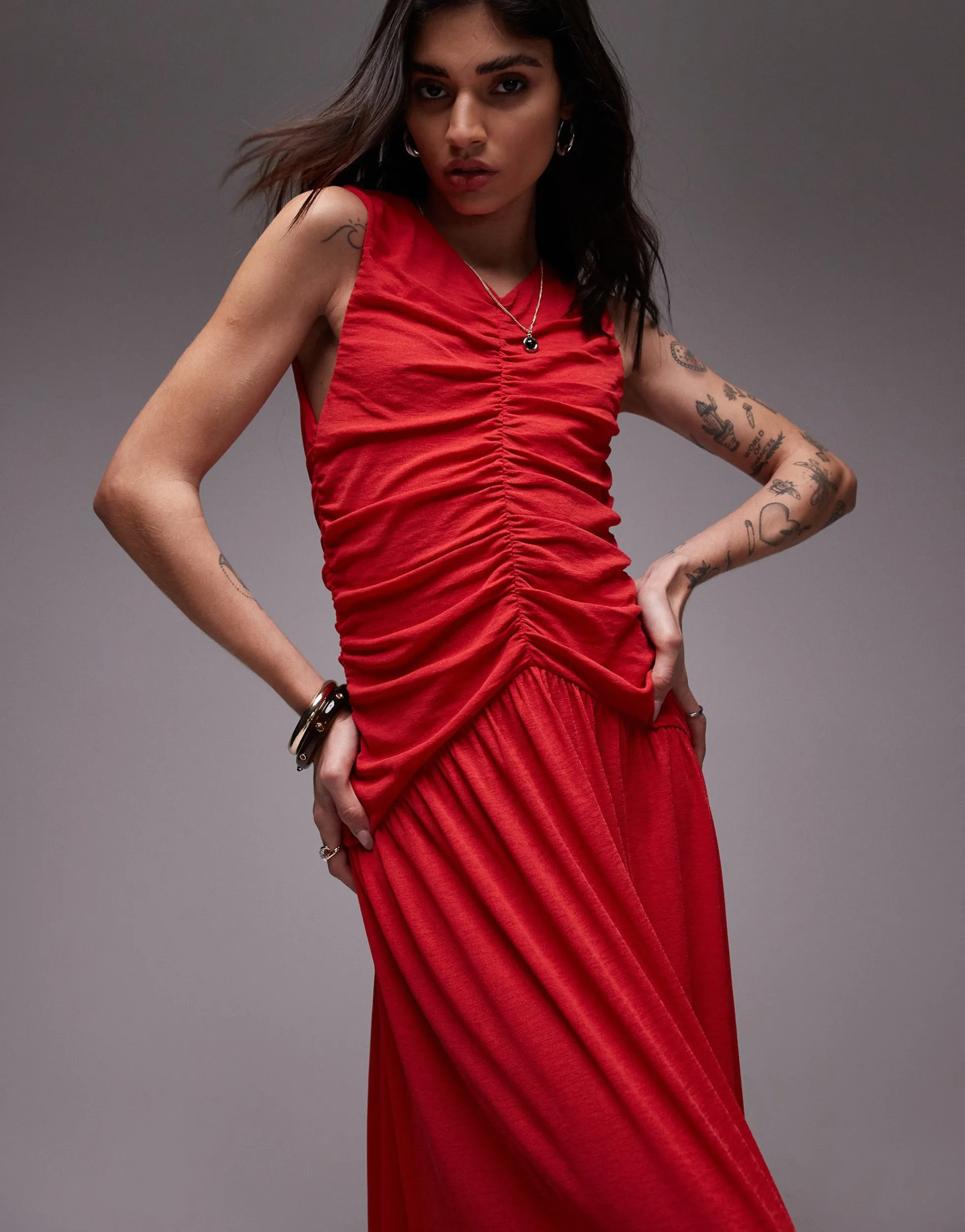 TOPSHOP Langes Kleid