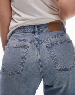 TOPSHOP Mid Rise Gerade geschnitten Jeans