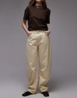 TOPSHOP Mittlere Taille Barrel Fit Jeans