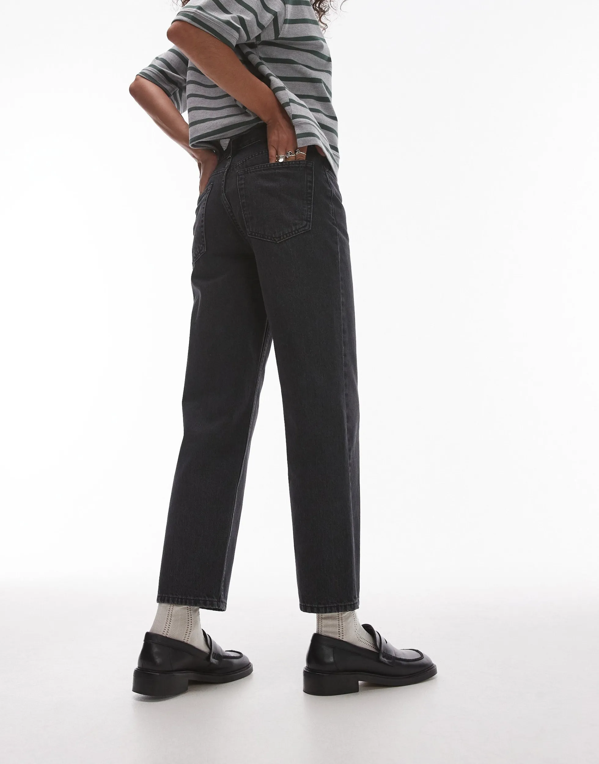 TOPSHOP Mittlere Taille Gerade geschnitten Jeans