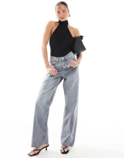 TOPSHOP Mittlere Taille Locker geschnitten Jeans