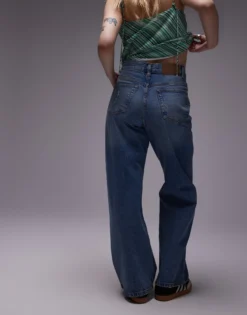 TOPSHOP Mittlere Taille Locker geschnitten Jeans